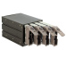 Interný box CHIEFTEC 3x 5,25" pre 4x SAS/SATA HDD, čierny, hot-swap, ALU