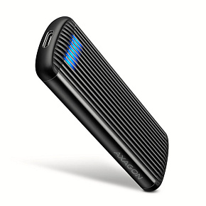 AXAGON EEM2-SC, USB-C 10Gbps externý box pre M.2 NVMe SSD, bezskrutkový, rebrovaný hliník