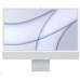 APPLE 24-palcový iMac s Retinou 4.5K displej: čip M1 s 8-jadrovým CPU a 8-jadrovým GPU, 512 GB - strieborná