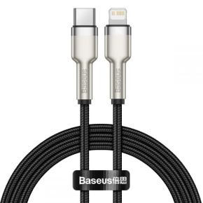 Baseus Cafule Series USB-C na Lightning PD 20W 2m nabíjací/dátový kábel, čierny