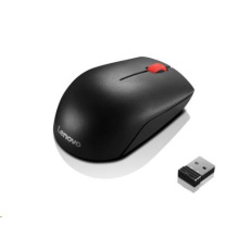 LENOVO Essential Compact Wireless Mouse - 1000 DPI, optická, USB, 3 tlačidlá, čierna