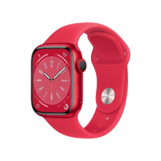 APPLE Watch Series 8 GPS + Cellular 41mm (PRODUCT)RED Aluminium Case with RED Sport Band - Regular