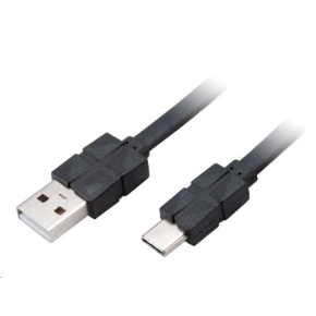 Kábel AKASA PROSLIM USB 2.0 Typ C na typ A, 30 cm