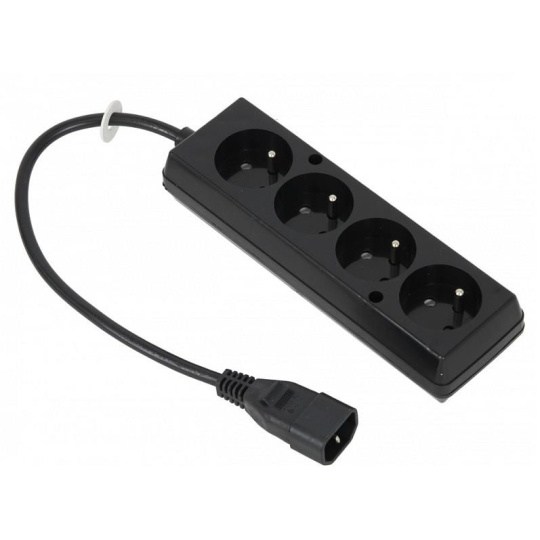 Prodlužovací přívod 4x230V pro UPS (IEC320-C14), 30cm Prodlužovací přívod 4x230V pro UPS (IEC320-C14), 30cm