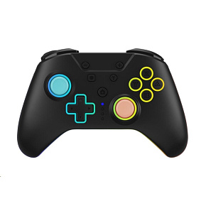 Hyperkin "NuRival" Wireless Hall Effect Stick Game Controller For NSW 2/NSW OLED Model/NSW (Blue Orange) - Armor 3