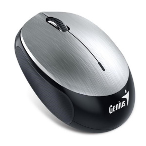 Myš GENIUS NX-9000BT/ Bluetooth 4.0/ 1200 dpi/ bezdrôtový/ dobíjateľná batéria/ strieborný