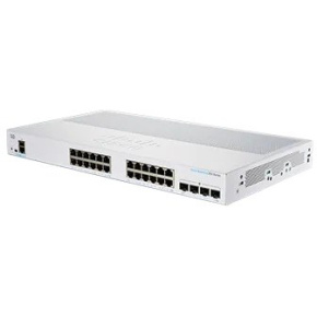 Prepínač Cisco CBS250-24T-4G-UK, 24xGbE RJ45, 4xSFP, bez ventilátora - REFRESH
