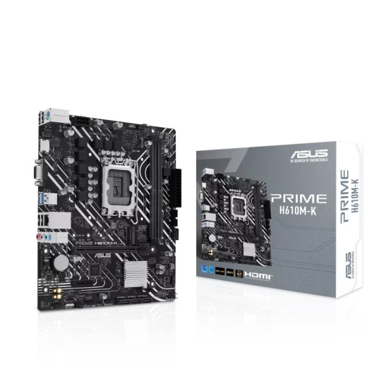 ASUS MB Sc LGA1700 PRIME H610M-K DDR5, Intel H610, 2xDDR5, 1xHDMI, 1xVGA, mATX ASUS MB Sc LGA1700 PRIME H610M-K DDR5, Intel H610, 2xDDR5, 1xHDMI, 1xVGA, mATX