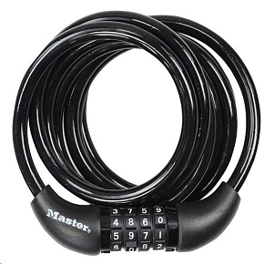Master Lock Spirálový kombinační zámek na kolo  8221EURDPRO - 1,8m