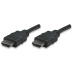 MANHATTAN kabel High Speed HDMI 3D, Male to Male, stíněný, černý, 20m (22.5m)