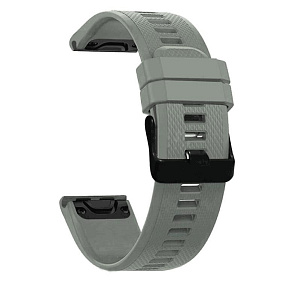 RhinoTech řemínek pro Garmin QuickFit sportovní silikonový 26mm šedý RhinoTech řemínek pro Garmin QuickFit sportovní silikonový 26mm šedý