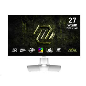 MSI LCD MAG 274QRFW E20, 27", 2560x1440, Rapid IPS, 0,5 ms, VESA 100x100, White