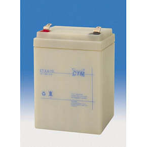 Batéria - CTM CT 12-2,6 (12V/2,6Ah - Faston 187), životnosť 5 rokov