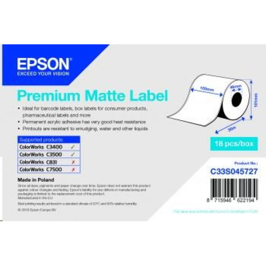 Rolka štítkov Epson, normálny papier