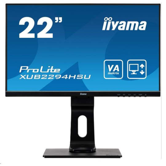 iiyama ProLite XUB2294HSU-B1, 54.6 cm (21.5''), Full HD, čierna