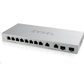 Zyxel XGS1010-12 12-portový gigabitový prepínač, 8x gigabitový RJ45, 2x 2,5GbE RJ45, 2x SFP+