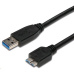 Kábel USB PREMIUMCORD 3.0 A - Micro B 0,5 m, prepojenie (M/M)