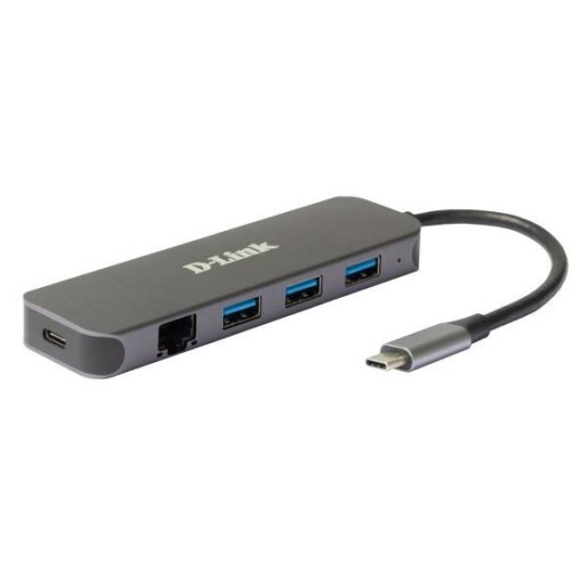D-Link DUB-2334 USB-C Hub with Gigabit Ethernet and 3x USB3.0 D-Link DUB-2334 USB-C Hub with Gigabit Ethernet and 3x USB3.0