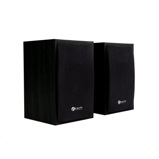 C-TECH Repro SPK-09, 2.0, drevený, čierny, USB C-TECH Repro SPK-09, 2.0, drevený, čierny, USB