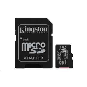 Karta Kingston 128GB micSDXC Canvas Select Plus 100R A1 C10 + adaptér SD