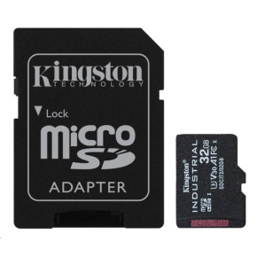 Karta Kingston 32GB microSDHC Industrial C10 A1 pSLC + adaptér SD