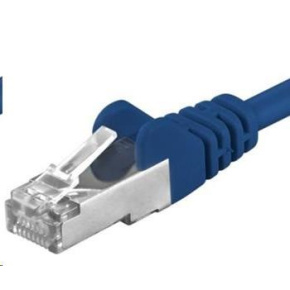 PREMIUMCORD Patch kábel CAT6a S-FTP, RJ45-RJ45, AWG 26/7 1,5m modrý