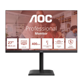 AOC MT IPS LCD WLED 27" U27E4CV - IPS panel, 3840x2160, 60Hz, HDMI, DP, USB-C