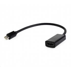 GEMBIRD Cable CABLEXPERT červená. miniDisplayport na HDMI, M/F, čierny