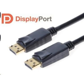 PREMIUMCORD DisplayPort 1.2 pripojovacie káble M/M, pozlátené konektory, 5 m