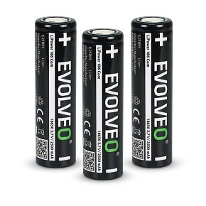 EVOLVEO LiPower 186 Core 2500 – Li-ion baterie 18650 (3.7 V / 2500 mAh) 3ks EVOLVEO LiPower 186 Core 2500 – Li-ion baterie 18650 (3.7 V / 2500 mAh) 3ks