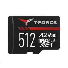 TEAM MicroSDXC karta 512GB Gaming A2 CARD UHS-I U3 V30 A2+ SD adapter