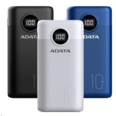 ADATA PowerBank AP10000 - externá batéria pre mobilný telefón/tablet 10000mAh, čierna (37Wh) USB-C