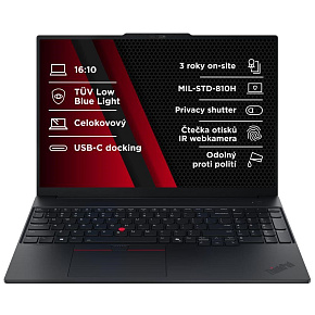 BAZAR - LENOVO NTB ThinkPad E16 AMD G3 - Ryzen5 230,16" WUXGA,16GB,512SSD,FHD+IRcam,W11H - Poškozený obal BAZAR - LENOVO NTB ThinkPad E16 AMD G3 - Ryzen5 230,16" WUXGA,16GB,512SSD,FHD+IRcam,W11H - Poškozený obal