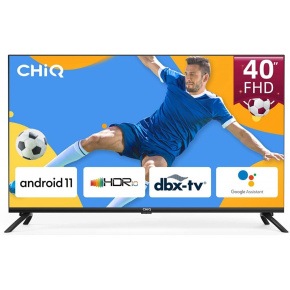 CHiQ L40G7L TV 40", FHD, smart, Android 11, dbx-tv, Dolby Audio, Frameless