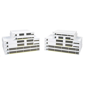 Prepínač Cisco CBS250-8P-E-2G, 8xGbE RJ45, 2xRJ45/SFP combo, bez ventilátora, PoE+, 67W