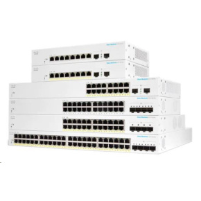 Prepínač Cisco CBS220-48P-4G, 48xGbE RJ45, 4xSFP, PoE+, 382W