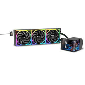 THERMALTAKE Vodní chladič MAGCurve 360 Ultra, 3x120mm ARGB, černá THERMALTAKE Vodní chladič MAGCurve 360 Ultra, 3x120mm ARGB, černá