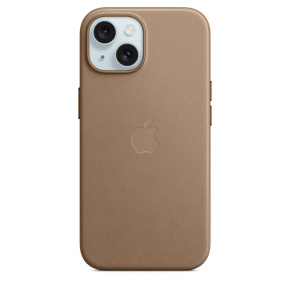 iPhone 15 FineWoven Case with MS - Taupe