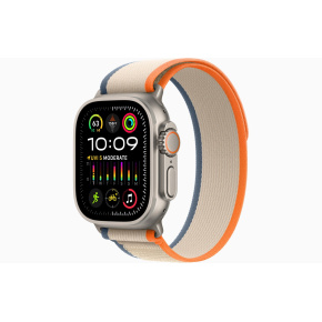 Apple Watch Ultra 2/49mm/Titan/Šport Band/Orange-Beige Trail/-M/L