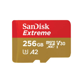 SanDisk Extreme/micro SDXC/256GB/190MBps/UHS-I U3 / Class 10/+ Adaptér