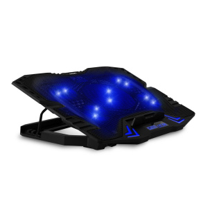 EVOLVEO Ania 5, chladiaca podložka pre notebook, 5x ventilátor, modré podsvietenie