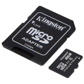Kingston Industrial/micro SDHC/8GB/100MBps/UHS-I U3 / Class 10/+ Adaptér