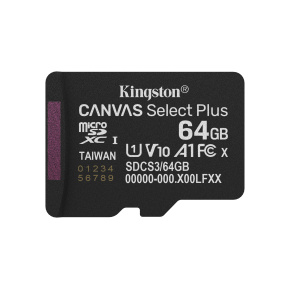 Kingston Canvas Select Plus / Micro SDXC / 64GB / UHS-I U1 / Class 10