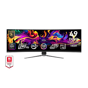 MSI MPG/491CQPX/49"/QD-OLED/DQHD/240Hz/0,03ms/Čierna/3R MSI MPG/491CQPX/49"/QD-OLED/DQHD/240Hz/0,03ms/Čierna/3R