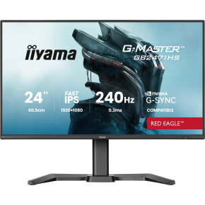 iiyama G-Master/GB2471HS-B1/23,8"/IPS/FHD/240Hz/0,3ms/Čierna/3R