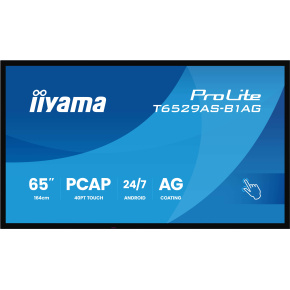 65" iiyama T6529AS-B1AG: IPS, 4K UHD, Android, 24/7