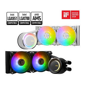 MSI vodný chladič CPU MAG CORELIQUID E240 WHITE MSI vodný chladič CPU MAG CORELIQUID E240 WHITE