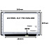 LCD PANEL 15,6" FHD 1920x1080 40PIN MATNÝ / ÚCHYTY HORE A DOLE