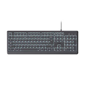 TRUST Primo Illuminated/Drátové USB-C/CZ/SK/Černá TRUST Primo Illuminated/Drátové USB-C/CZ/SK/Černá