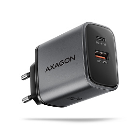 AXAGON ACU-PQ67 GaN nabíjačka do siete 67W, USB-A + USB-C, PD3.0/PPS/QC4+/SFC2.0/Apple AXAGON ACU-PQ67 GaN nabíjačka do siete 67W, USB-A + USB-C, PD3.0/PPS/QC4+/SFC2.0/Apple